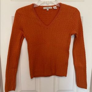 Pria Cotton V-Neck Sweater